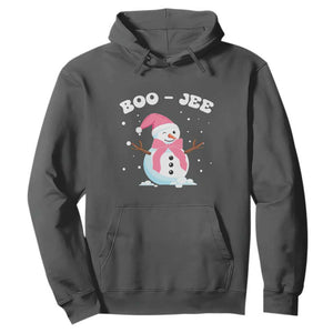 Bougie Snowman Hoodie Pink Christmas Xmas Gifts TS10 Dark Heather Print Your Wear