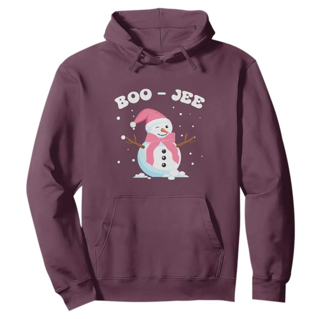 Bougie Snowman Hoodie Pink Christmas Xmas Gifts TS10 Maroon Print Your Wear
