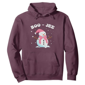 Bougie Snowman Hoodie Pink Christmas Xmas Gifts TS10 Maroon Print Your Wear