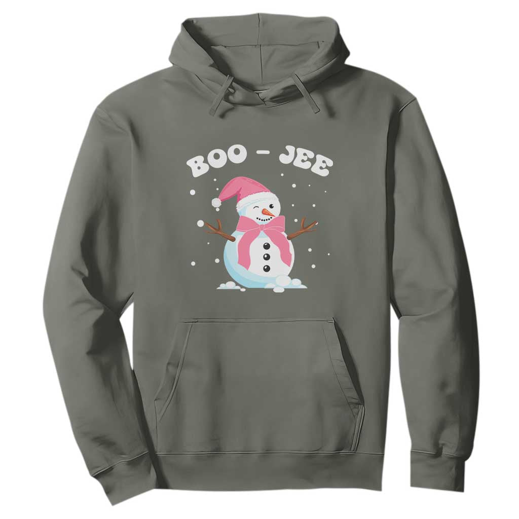 Bougie Snowman Hoodie Pink Christmas Xmas Gifts TS10 Military Green Print Your Wear