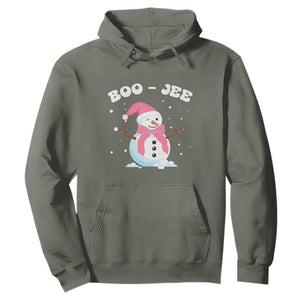 Bougie Snowman Hoodie Pink Christmas Xmas Gifts TS10 Military Green Print Your Wear