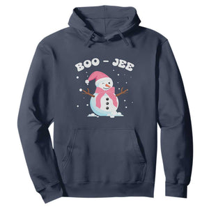 Bougie Snowman Hoodie Pink Christmas Xmas Gifts TS10 Navy Print Your Wear
