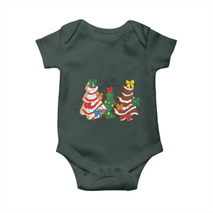 Christmas Cake Tree Bow Baby Onesie Tis The Season TS10 Print Your Wear
