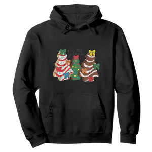 Christmas Cake Tree Bow Hoodie Tis The Season TS10 Black Print Your Wear