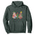 Christmas Cake Tree Bow Hoodie Tis The Season TS10 Dark Forest Green Print Your Wear