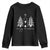 Merry & Bright Christmas Trees Youth Sweatshirt Chic Winter Shirt Cute Holiday Tee Xmas Gift TS10 Black Print Your Wear