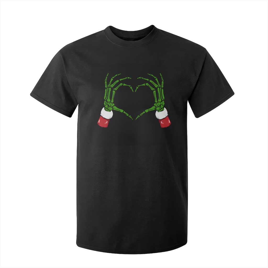 Christmas Skeleton Heart Hands T Shirt For Kid TS10 Black Print Your Wear
