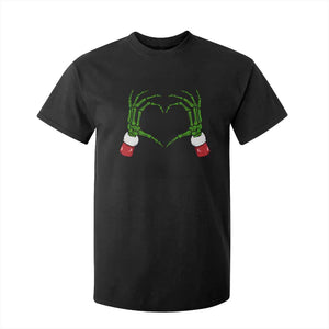 Christmas Skeleton Heart Hands T Shirt For Kid TS10 Black Print Your Wear