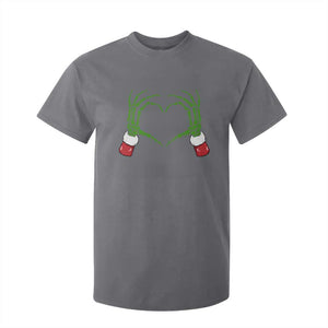 Christmas Skeleton Heart Hands T Shirt For Kid TS10 Charcoal Print Your Wear