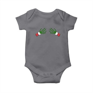 Funny Christmas Baby Onesie Women's Boob Skeleton Hand TS10 Charcoal Print Your Wear