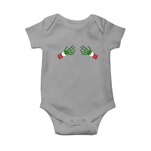 Funny Christmas Baby Onesie Women's Boob Skeleton Hand TS10 Sport Gray Print Your Wear