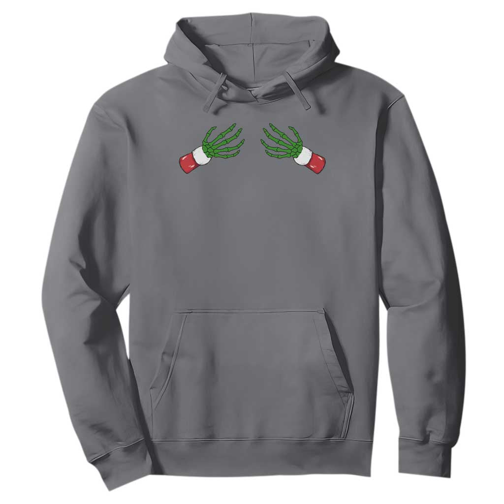 Funny Christmas Hoodie Women's Boob Skeleton Hand TS10 Charcoal Print Your Wear