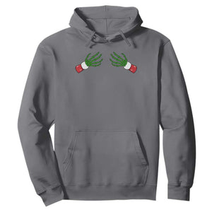 Funny Christmas Hoodie Women's Boob Skeleton Hand TS10 Charcoal Print Your Wear