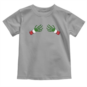 Funny Christmas Toddler T Shirt Women's Boob Skeleton Hand TS10 Sport Gray Print Your Wear