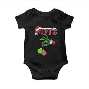 Funny Couples Christmas Baby Onesie Chest And Nuts Matching Holiday Skeleton Hand TS10 Black Print Your Wear