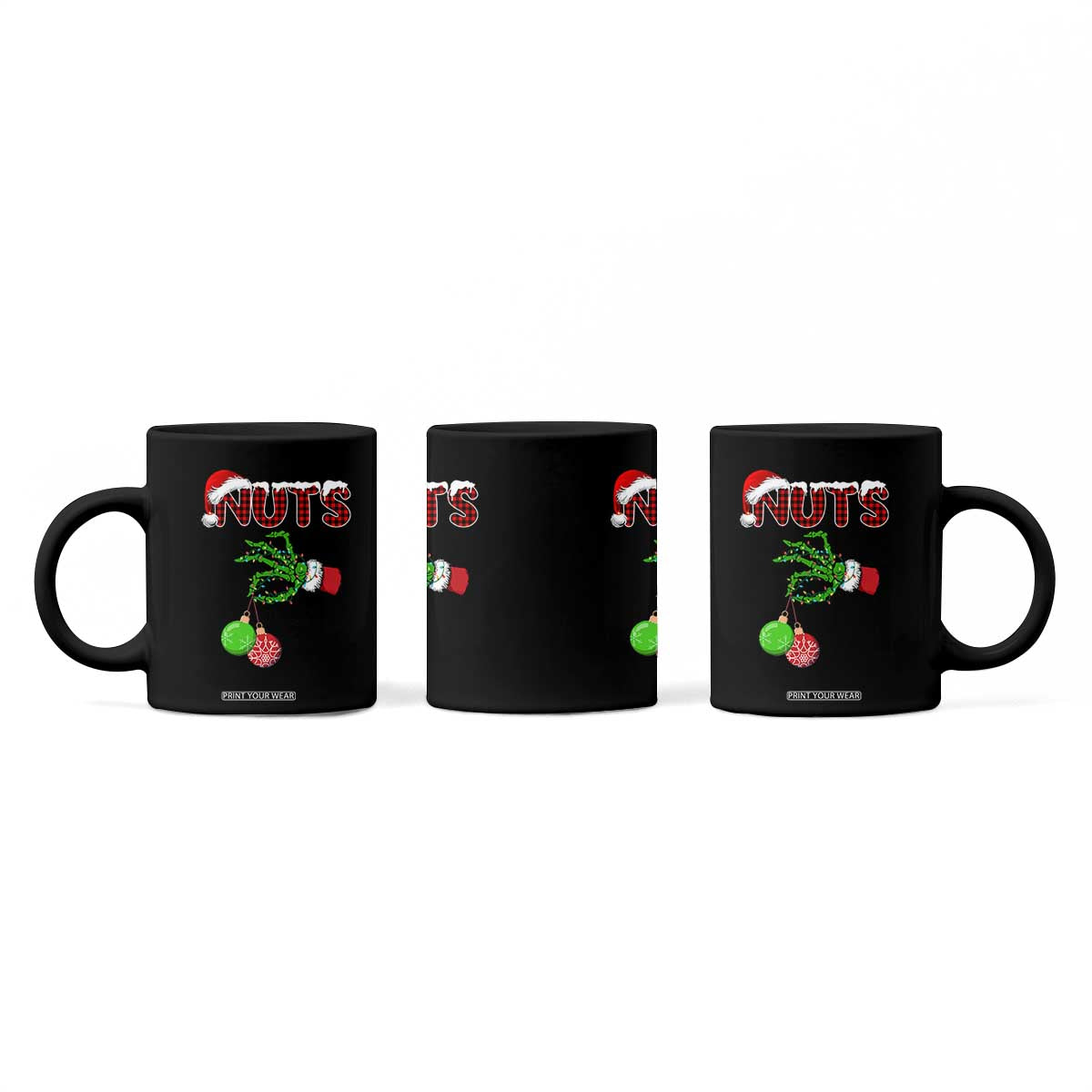 Funny Couples Christmas Coffee Mug Chest And Nuts Matching Holiday Skeleton Hand TS10 Print Your Wear