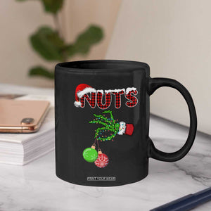 Funny Couples Christmas Coffee Mug Chest And Nuts Matching Holiday Skeleton Hand TS10 Print Your Wear