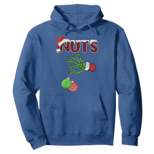 Funny Couples Christmas Hoodie Chest And Nuts Matching Holiday Skeleton Hand TS10 Royal Blue Print Your Wear