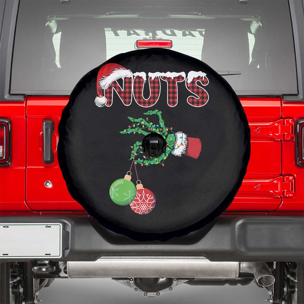 Funny Couples Christmas Spare Tire Cover Chest And Nuts Matching Holiday Skeleton Hand TS10 Black Print Your Wear