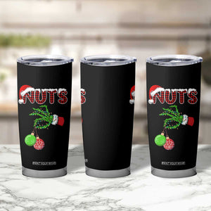 Funny Couples Christmas Tumbler Cup Chest And Nuts Matching Holiday Skeleton Hand TS10 Print Your Wear