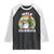 Vintage Cute Mele Kalikimaka Christmas Raglan Shirt Funny Snowman Palm Tree Beach Tropical Xmas TS10 Black White Print Your Wear