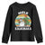 Vintage Cute Mele Kalikimaka Christmas Youth Sweatshirt Funny Snowman Palm Tree Beach Tropical Xmas TS10 Black Print Your Wear