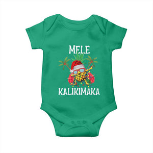 Hawaii Christmas Baby Onesie Mele Kalikimaka Hawaiian Pineapple Xmas Lights Santa Hat TS10 Irish Green Print Your Wear