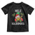 Hawaii Christmas Toddler T Shirt Mele Kalikimaka Hawaiian Pineapple Xmas Lights Santa Hat TS10 Black Print Your Wear