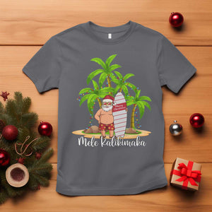 Mele Kalikimaka Hawaiian Christmas T Shirt Hawaii Santa Xmas Beach Family Vacation TS10 Charcoal Print Your Wear