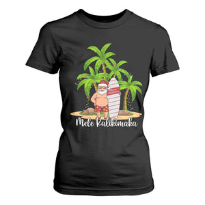 Mele Kalikimaka Hawaiian Christmas T Shirt For Women Hawaii Santa Xmas Beach Family Vacation TS10 Black Print Your Wear