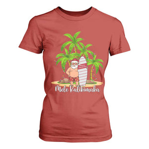 Mele Kalikimaka Hawaiian Christmas T Shirt For Women Hawaii Santa Xmas Beach Family Vacation TS10 Red Print Your Wear
