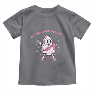 Pink Christmas Tree Cake Baby Shirt Out Here Lookin Like A Snack Boujee Xmas TS10 Charcoal Print Your Wear