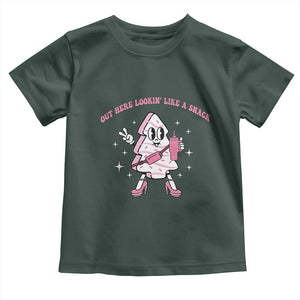 Pink Christmas Tree Cake Baby Shirt Out Here Lookin Like A Snack Boujee Xmas TS10 Dark Forest Green Print Your Wear