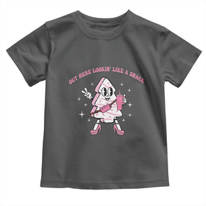 Pink Christmas Tree Cake Baby Shirt Out Here Lookin Like A Snack Boujee Xmas TS10 Dark Heather Print Your Wear