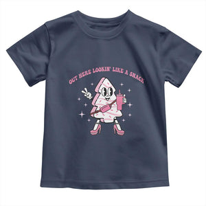 Pink Christmas Tree Cake Baby Shirt Out Here Lookin Like A Snack Boujee Xmas TS10 Navy Print Your Wear
