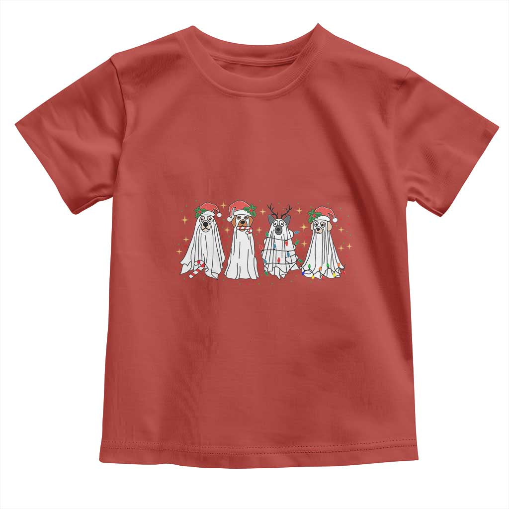 Christmas Ghost Dog Baby Shirt TS10 Red Print Your Wear