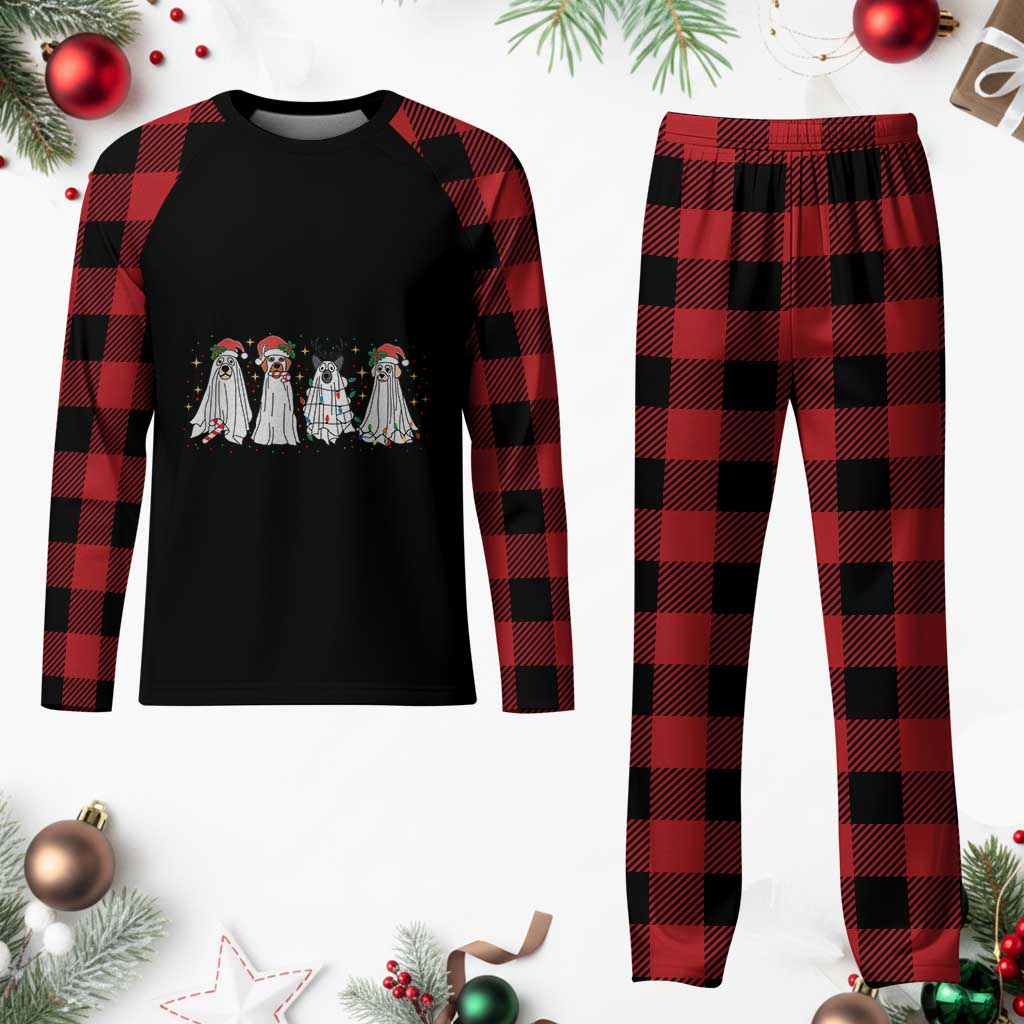 Xmas Ghost Dog Plaid Pajama Set TS10 Buffalo Plaid Print Your Wear