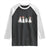 Christmas Ghost Dog Raglan Shirt TS10 Black White Print Your Wear