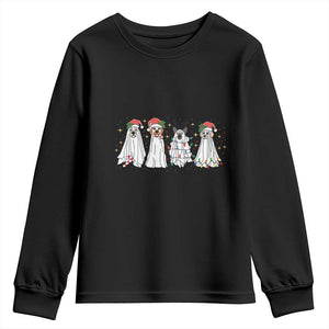 Christmas Ghost Dog Youth Sweatshirt TS10 Black Print Your Wear