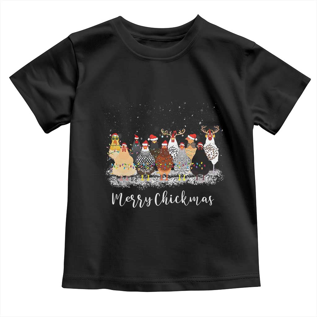 ute Christmas Chickens Baby Shirt Xmas Farm Animals TS10 Black Print Your Wear