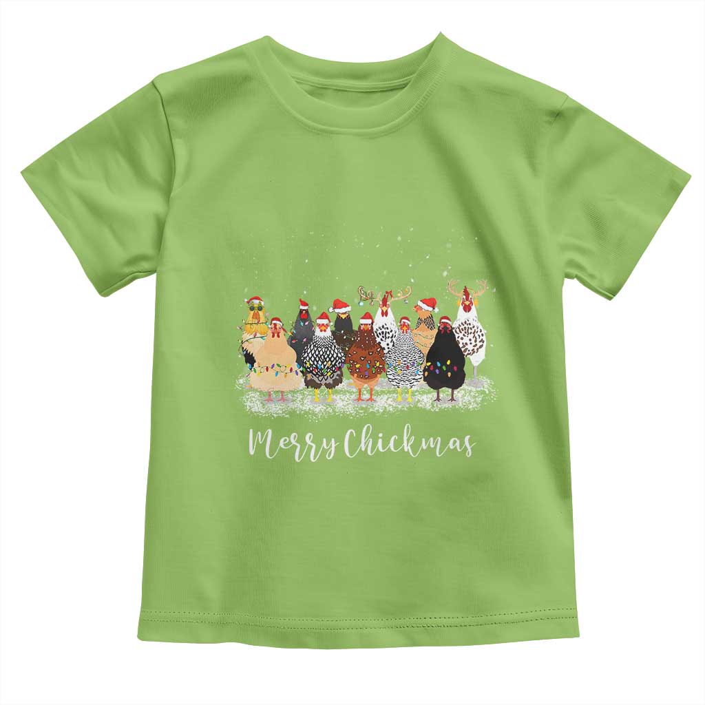 ute Christmas Chickens Baby Shirt Xmas Farm Animals TS10 Lime Print Your Wear