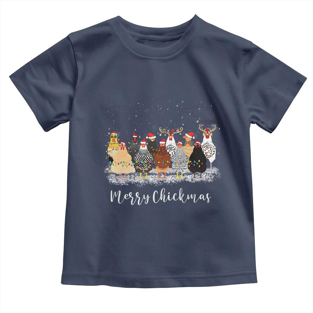 ute Christmas Chickens Baby Shirt Xmas Farm Animals TS10 Navy Print Your Wear