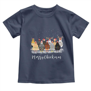 ute Christmas Chickens Baby Shirt Xmas Farm Animals TS10 Navy Print Your Wear