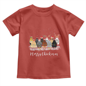 ute Christmas Chickens Baby Shirt Xmas Farm Animals TS10 Red Print Your Wear