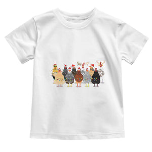 ute Christmas Chickens Baby Shirt Xmas Farm Animals TS10 White Print Your Wear