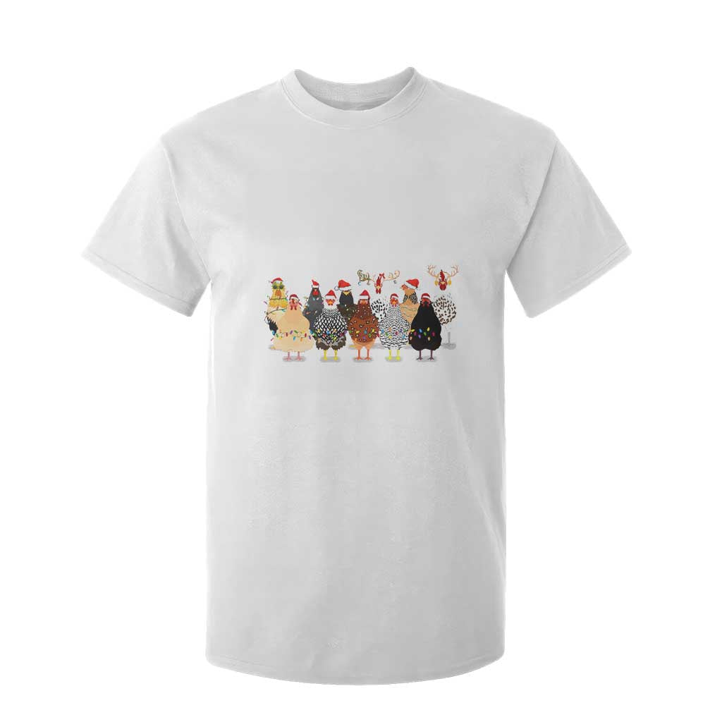 ute Christmas Chickens T Shirt For Kid Xmas Farm Animals TS10 White Print Your Wear