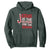 Christian Christmas Hoodie Jesus Is The Reason For The Season TS10 Dark Forest Green Print Your Wear