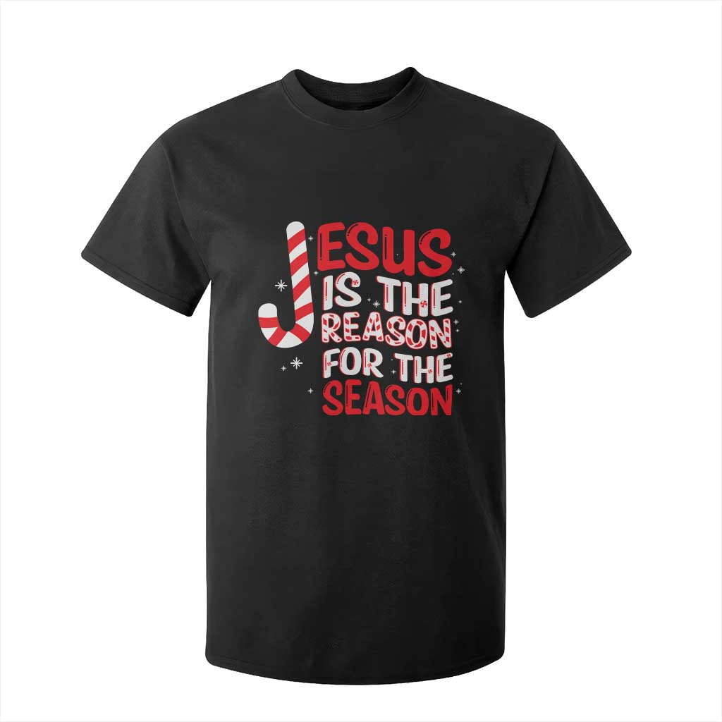 Christian Christmas T Shirt For Kid Jesus Is The Reason For The Season TS10 Black Print Your Wear