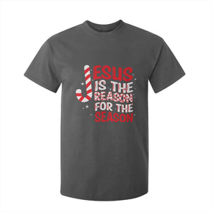 Christian Christmas T Shirt For Kid Jesus Is The Reason For The Season TS10 Dark Heather Print Your Wear