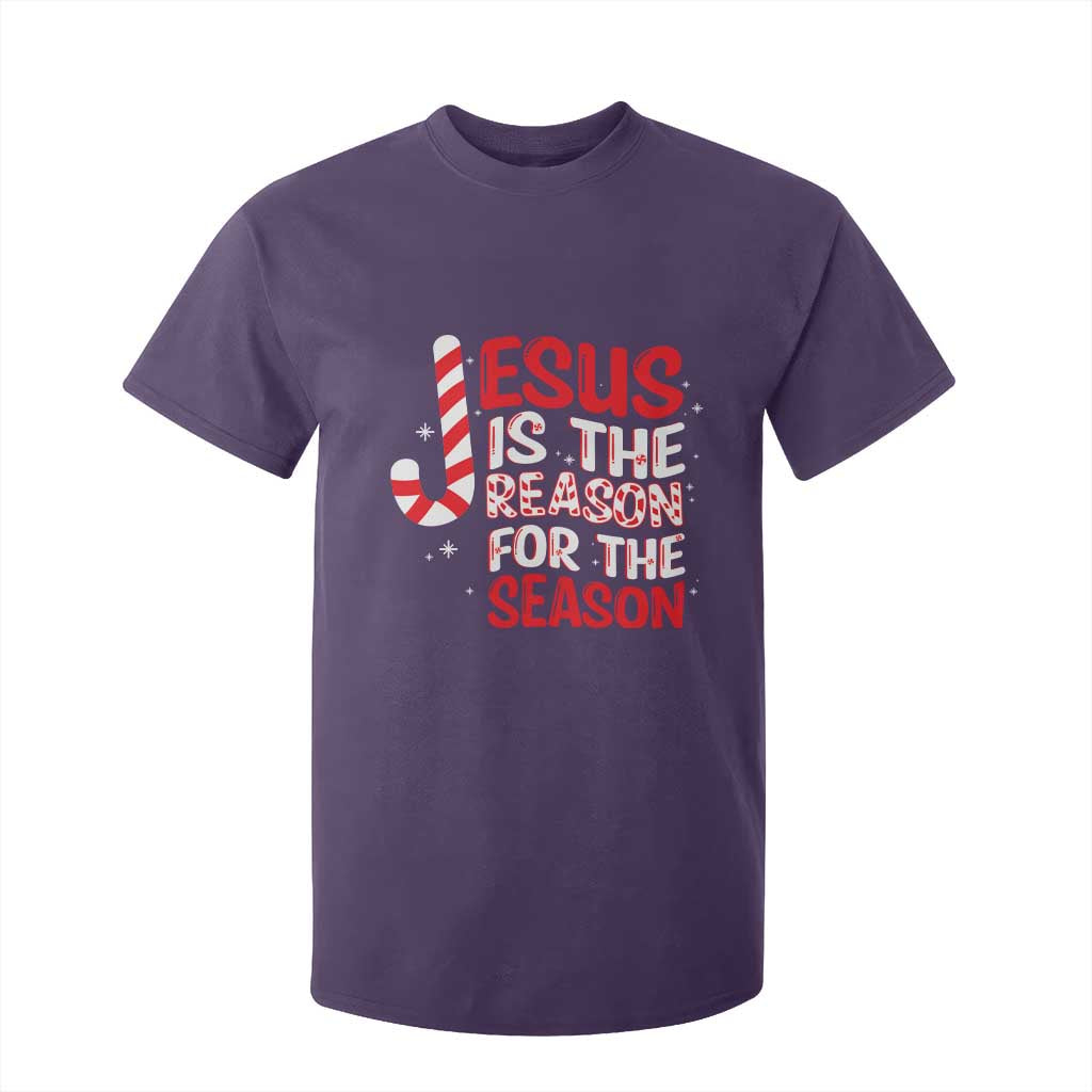 Christian Christmas T Shirt For Kid Jesus Is The Reason For The Season TS10 Purple Print Your Wear